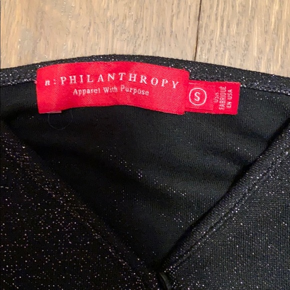 PHILANTHROPY Black Vegas Bodysuit Size Small - Picture 4 of 4